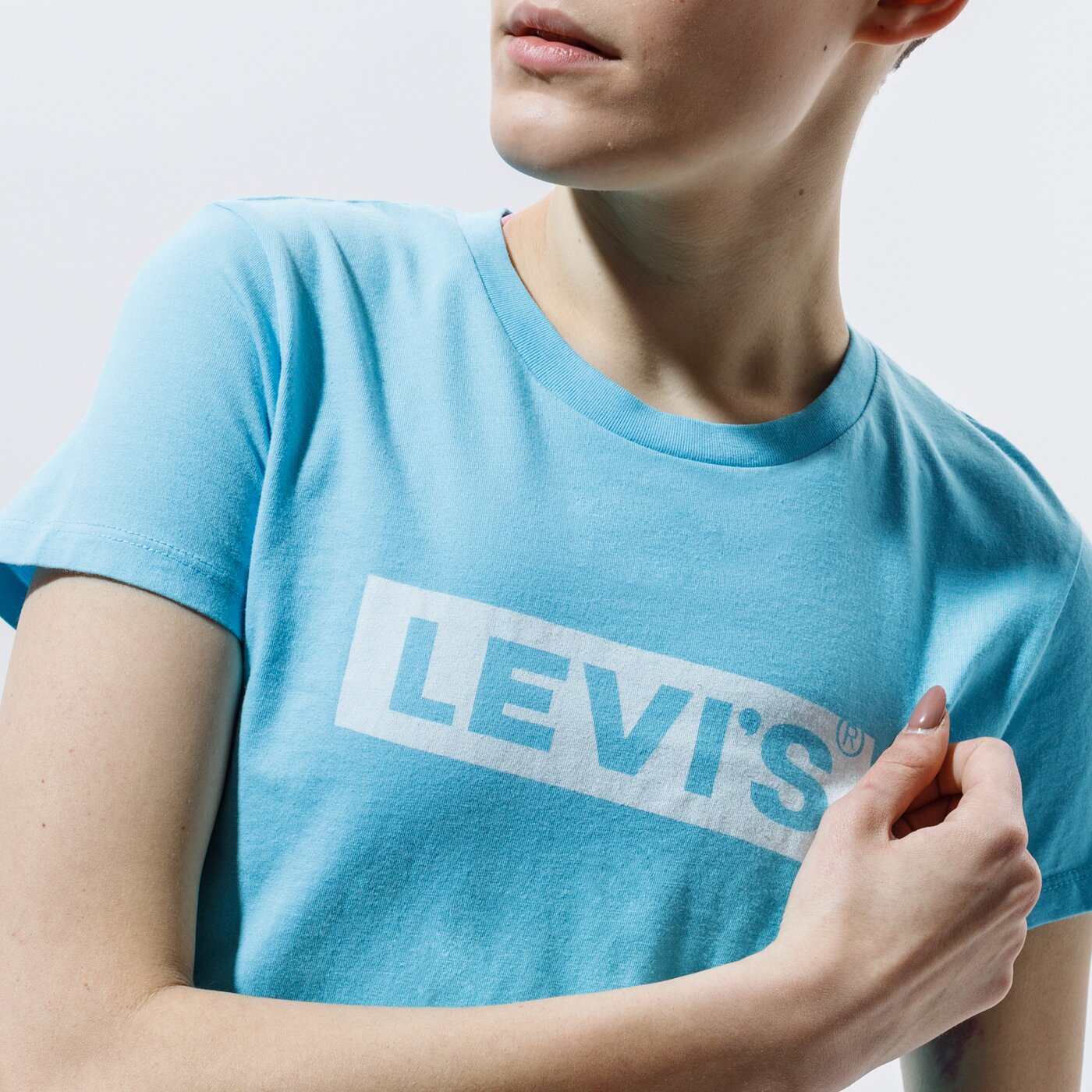 Дамска тениска LEVI'S ТЕНИСКА THE PERFECT TEE 17369-1507 цвят син