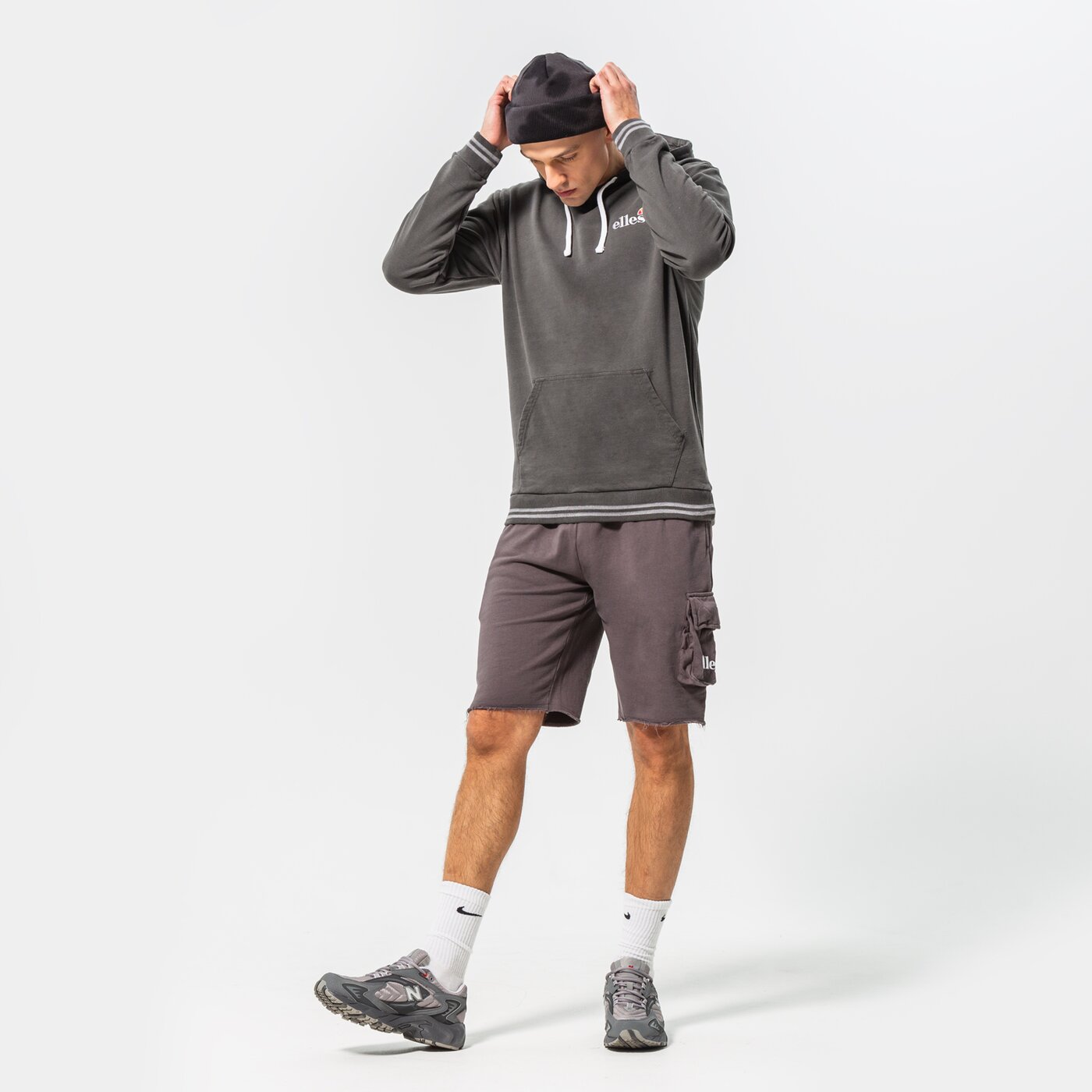 Мъжки къси панталони ELLESSE ШОРТИ NEEM SHORT BLK shm13798011 цвят черен