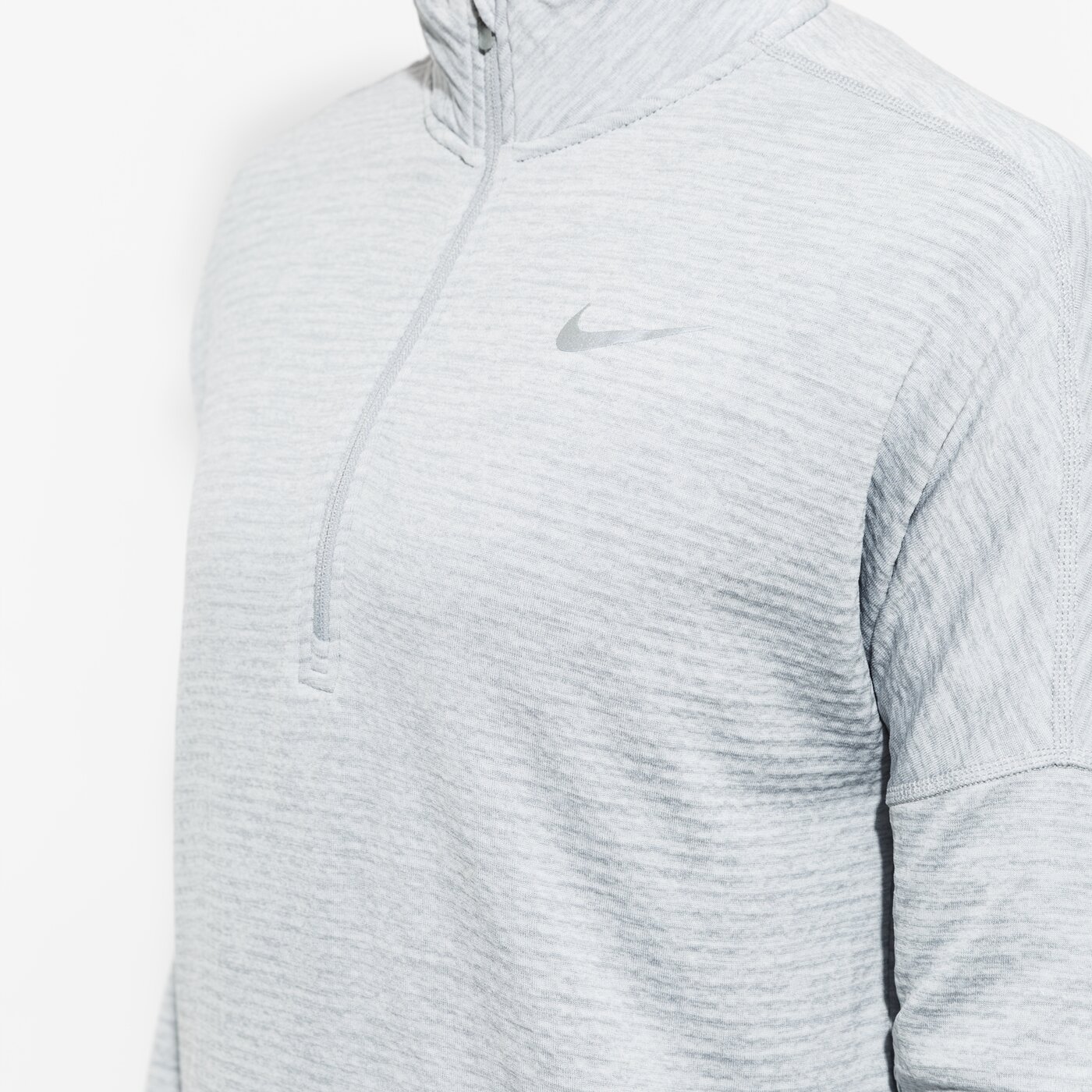 Дамски суичър NIKE СУИТЧЪР W NK THRMA SPHR ELMNT ТОП HZ 855521-012 цвят сив