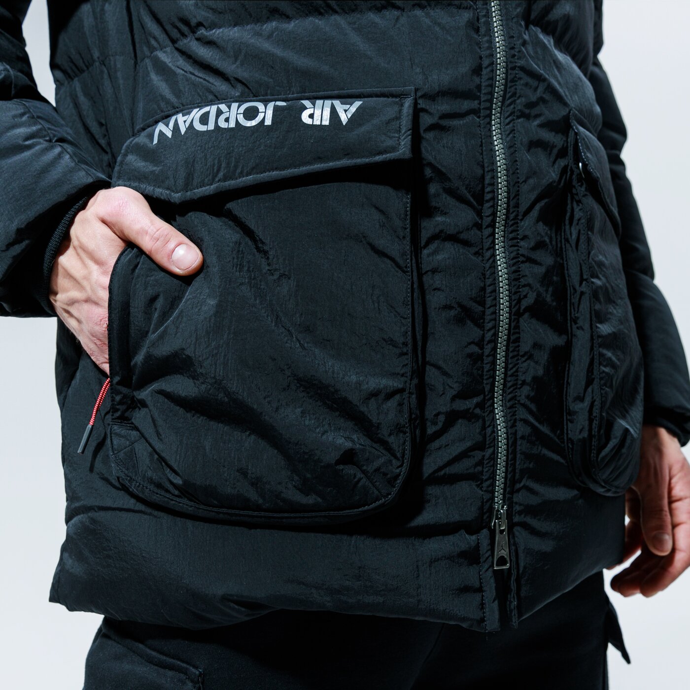 Мъжко зимно яке JORDAN ЯКЕ ЗИМНО M J DOWN PARKA ck6661-010 цвят черен