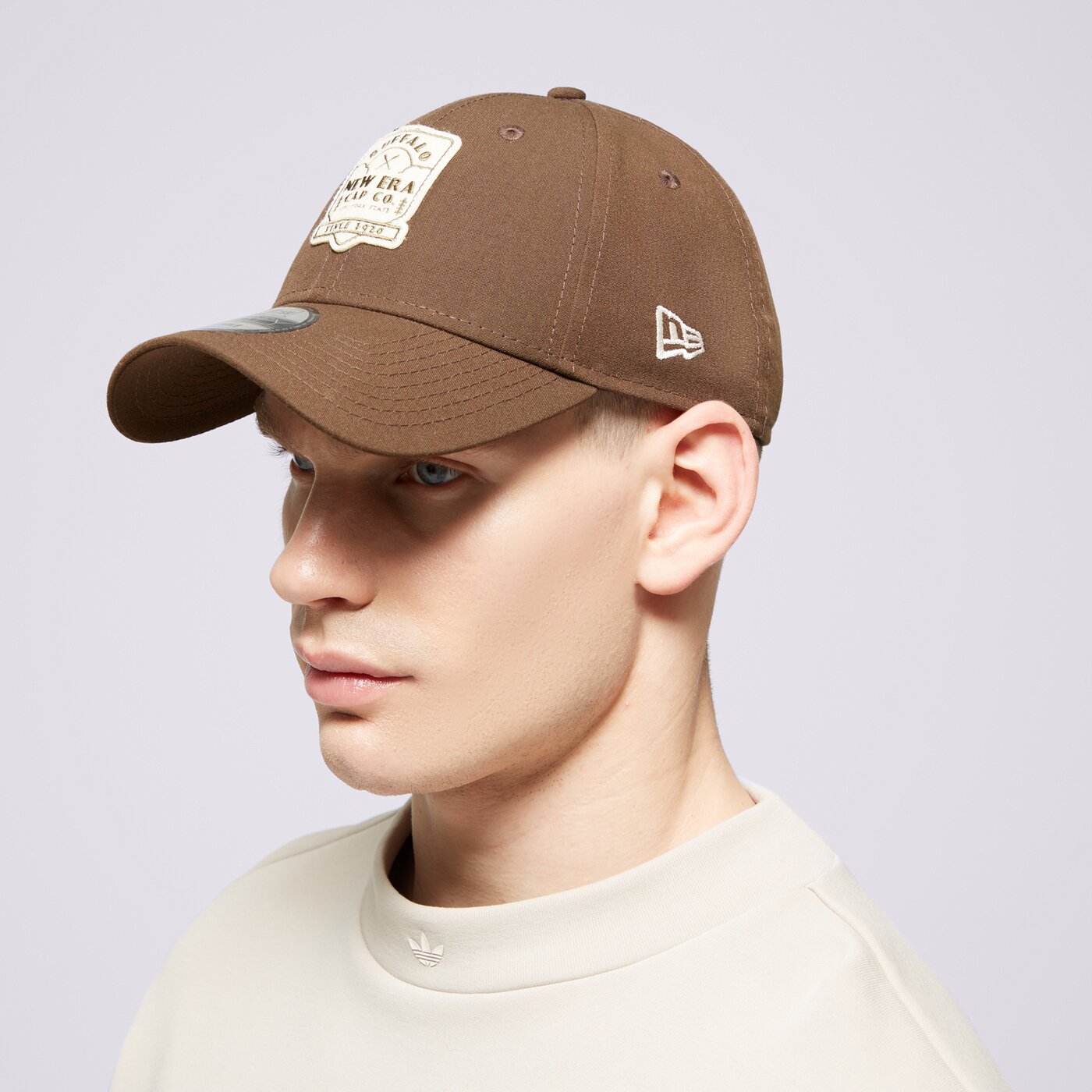 Мъжка шапка с козирка NEW ERA ШАПКА NE REPREVE 940 60424737 цвят кафяв