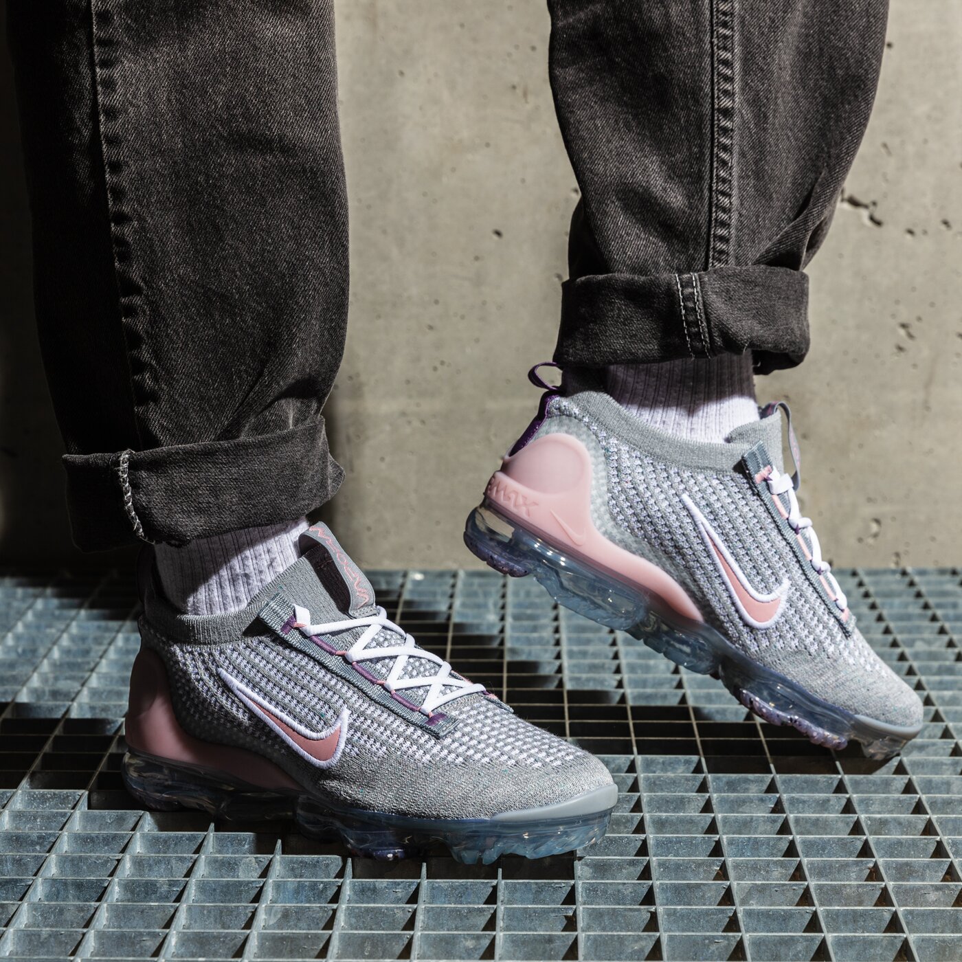 Детски маратонки NIKE AIR VAPORMAX 2021 FK db1550-007 цвят сив