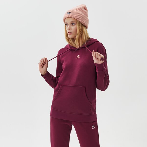Дамски суичър ADIDAS СУИТЧЪР С КАЧУЛКА HOODIE h34728 цвят бордо