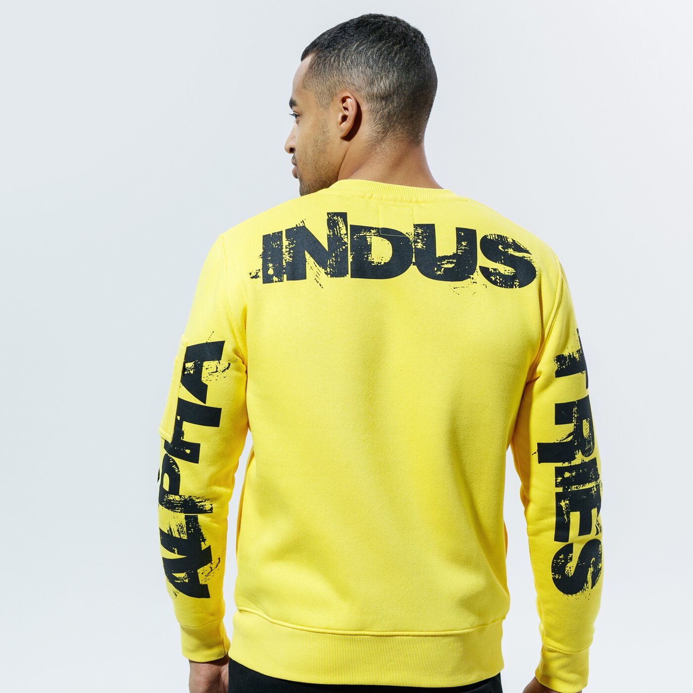 Мъжки суичър ALPHA INDUSTRIES СУИТЧЪР RADIOACTIVE SWEATER 128320465 цвят жълт