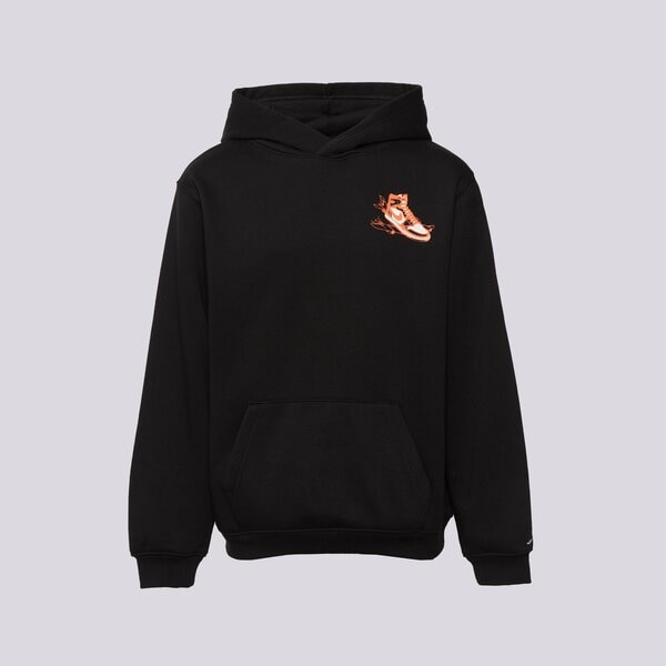 Детски суичър JORDAN СУИТЧЪР С КАЧУЛКА JDB AIR JORDAN HAS LANDED PO BOY 95f281-023 цвят черен