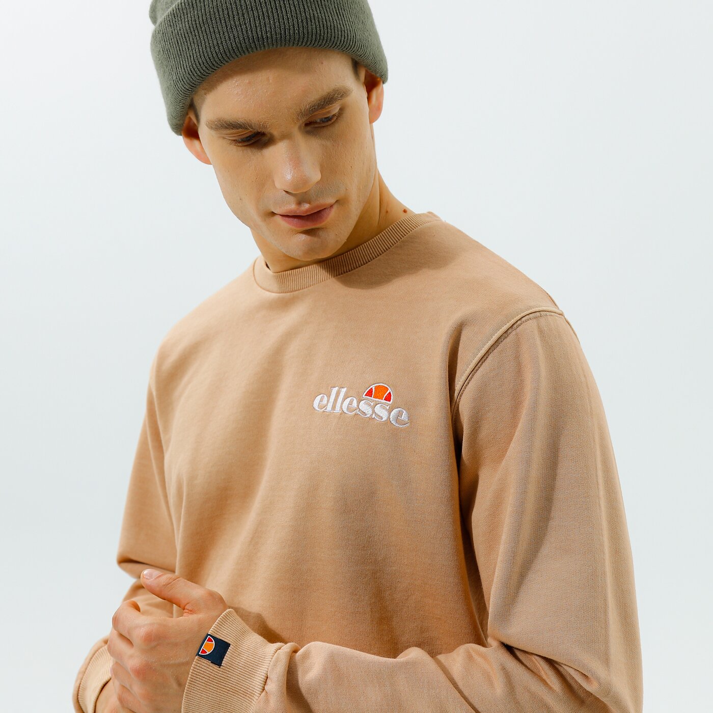 Мъжки суичър ELLESSE СУИТЧЪР CALENDULA SWEATSHIRT BEIGE shk13145214 цвят бежов
