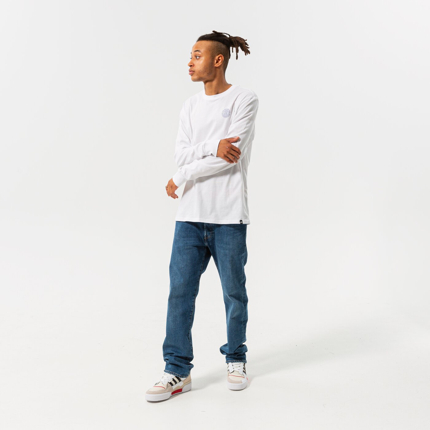 Мъжка тениска ELEMENT ТЕНИСКА HOLLIS LS c1lsb9-3904 цвят бял