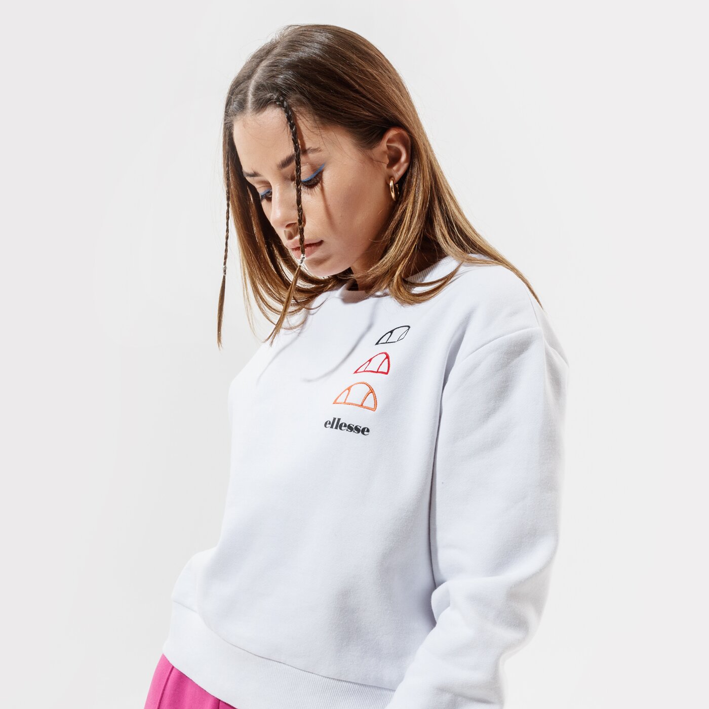 Дамски суичър ELLESSE СУИТЧЪР GLENATO sgg09815white цвят бял