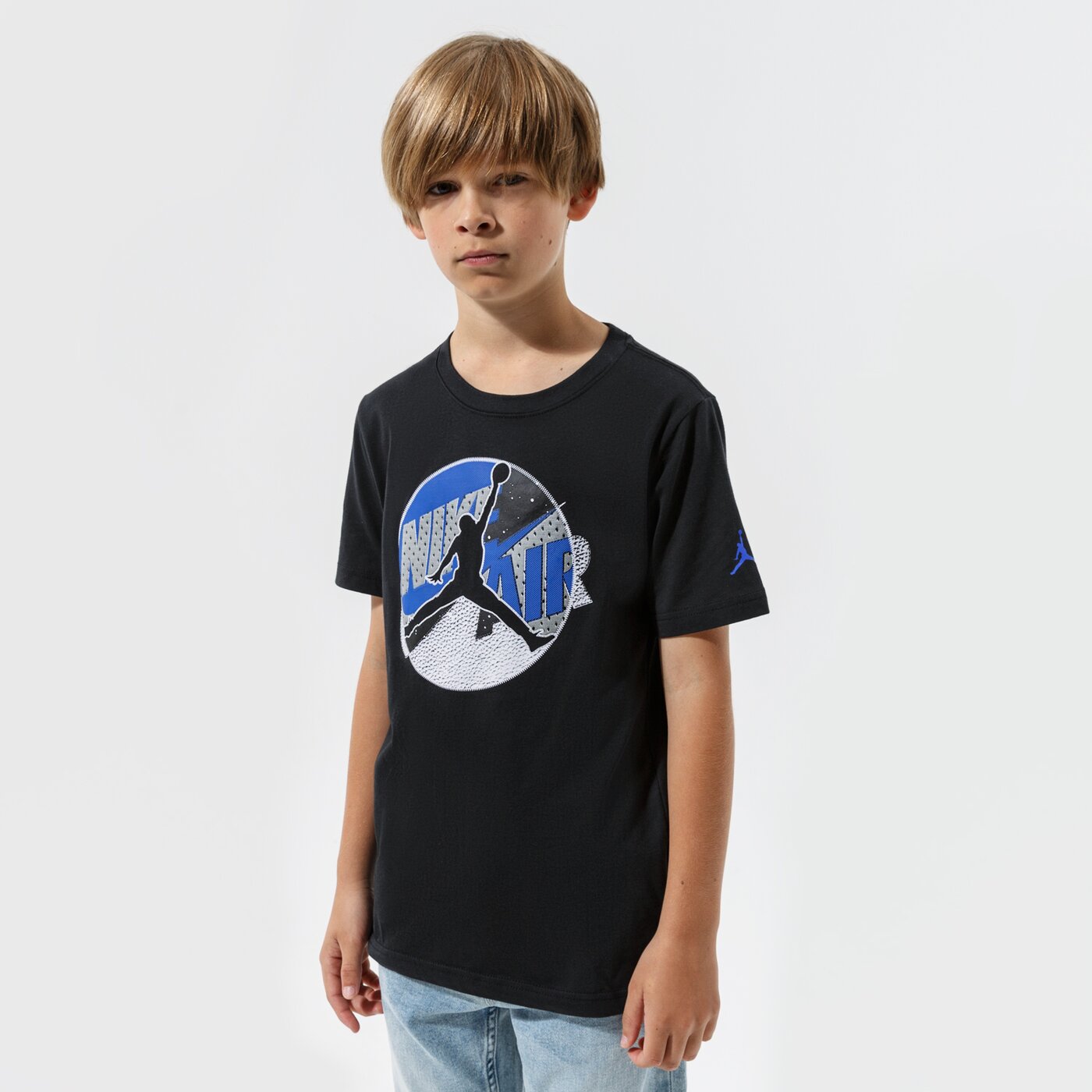 Детска тениска JORDAN ТЕНИСКА JUMPMAN PATCHED TEE BOY 95a902-023 цвят черен