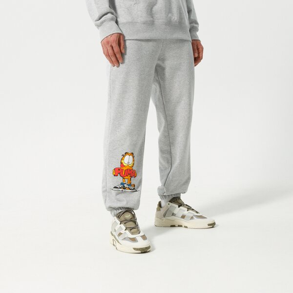 Мъжки панталони PUMA ПАНТАЛОНИ PUMA X GARFIELD SWEATPANTS 534436 04 цвят сив