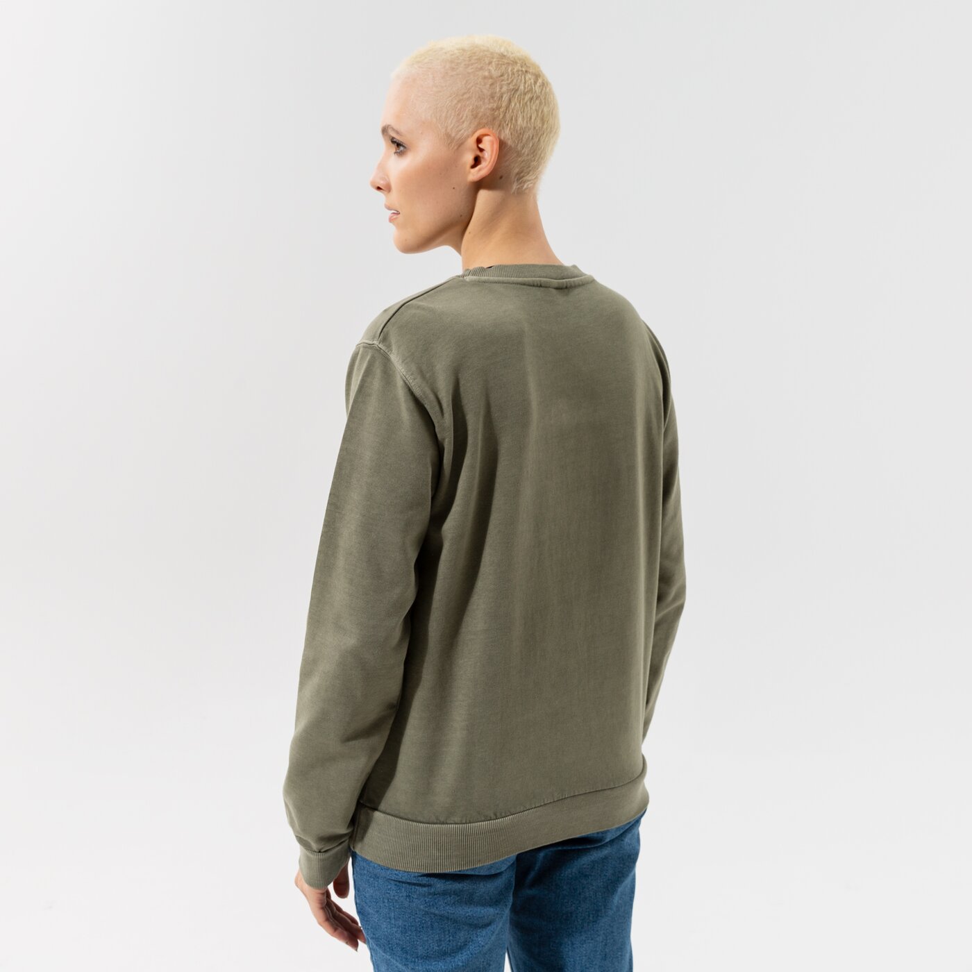 Дамски суичър ELLESSE СУИТЧЪР SAPPAN SWEATSHIRT KHA sgk13149506 цвят каки