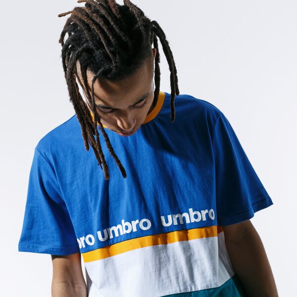 Мъжка тениска UMBRO ТЕНИСКА RETRO BLU/GRN TEE ul39tsm80001 цвят син