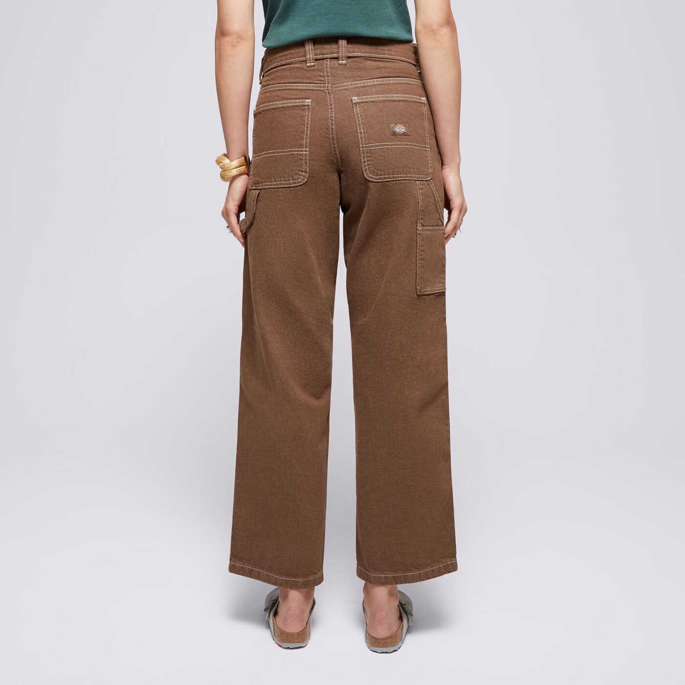 Дамски панталони DICKIES ПАНТАЛОНИ STEVENSVILLE CARPENTER W dk0a863smr11 цвят кафяв