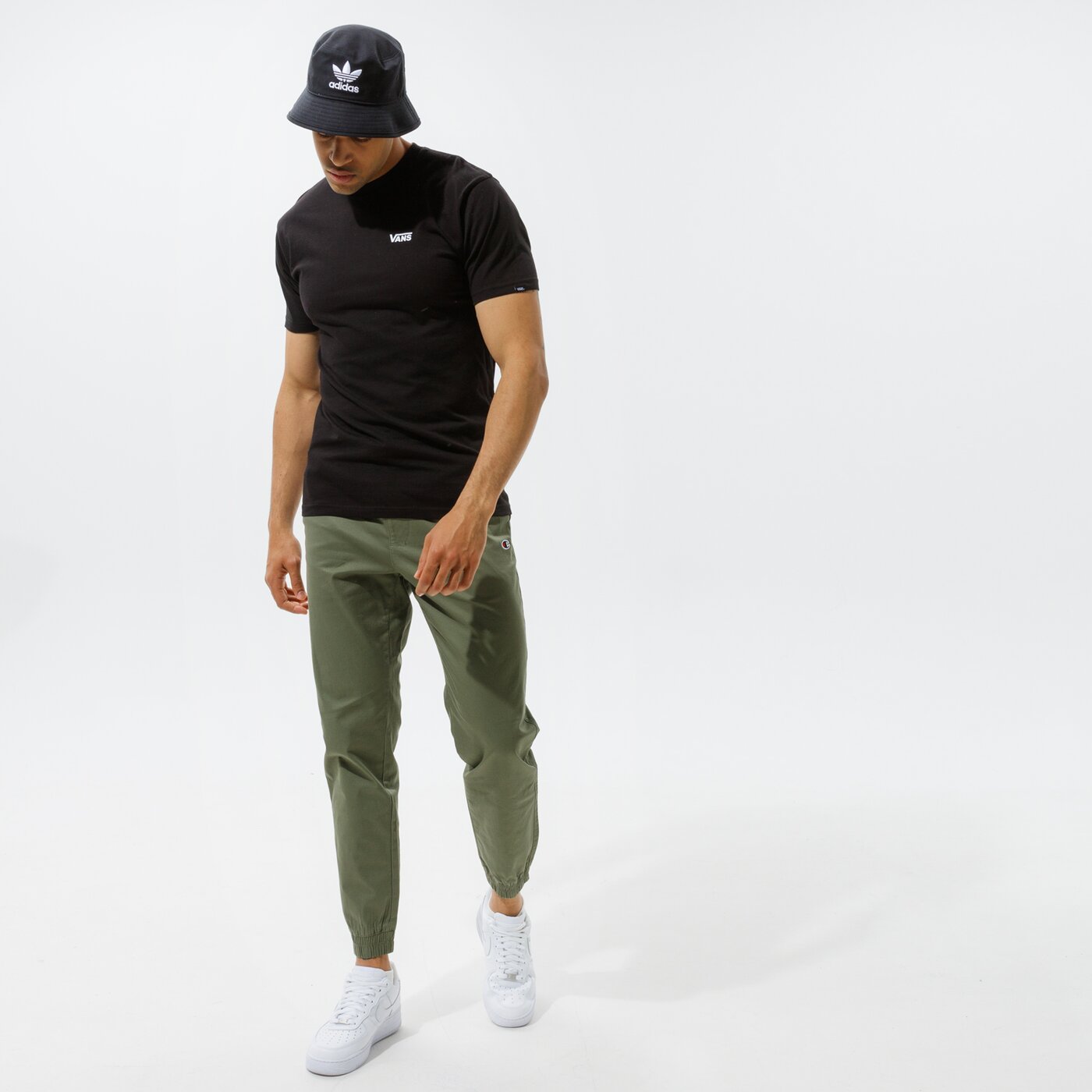 Мъжки панталони CHAMPION ПАНТАЛОНИ ELASTIC CUFF PANTS 214366gs030 цвят сив