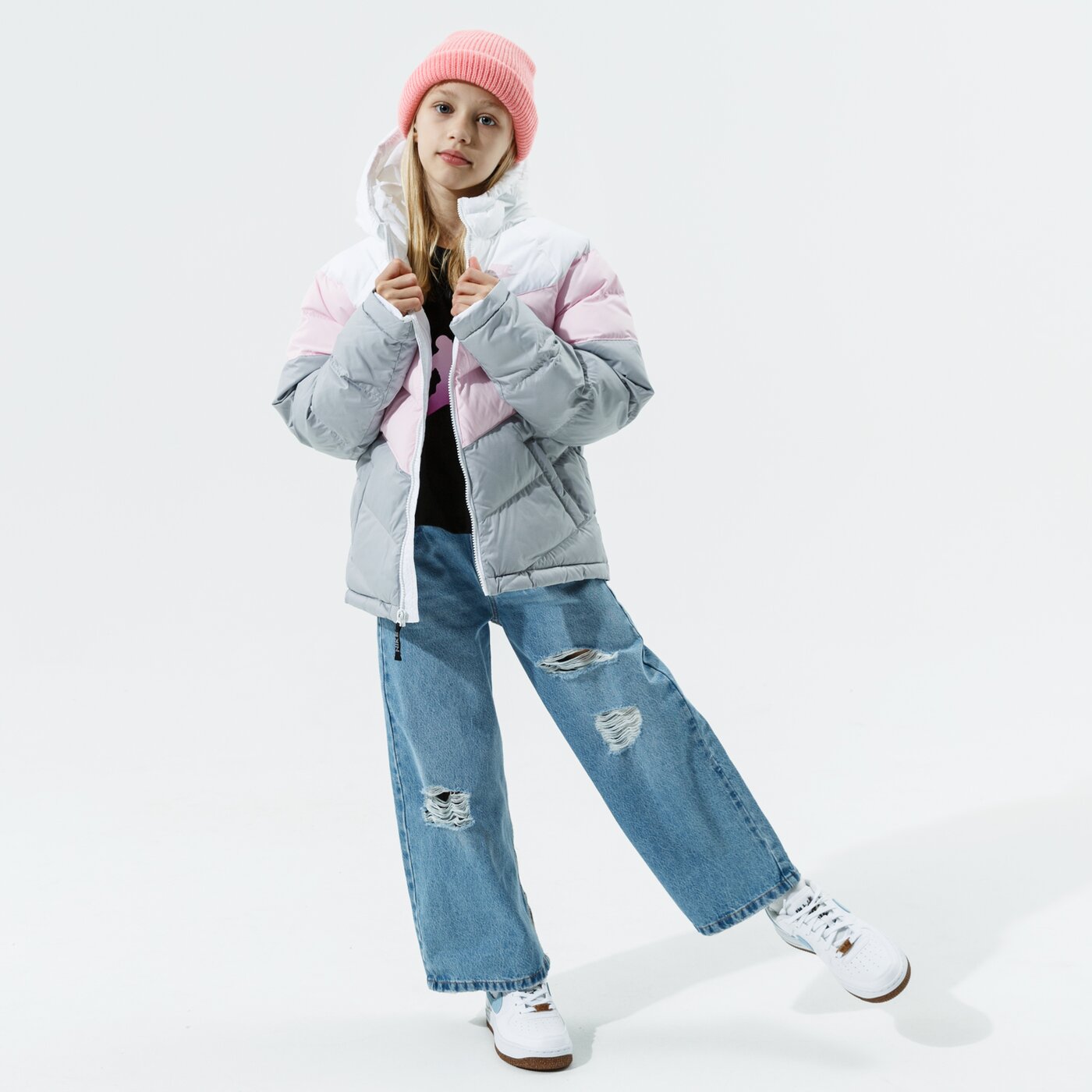 Детска преходно яке NIKE ЯКЕ ЗИМНО NIKE SPORTSWEAR GIRL cu9157-107 цвят розов