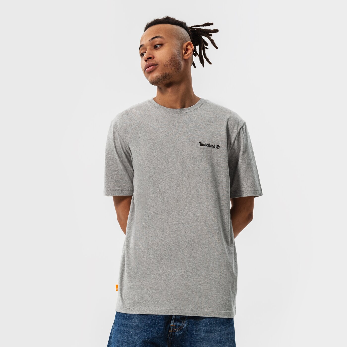 Мъжка тениска TIMBERLAND ТЕНИСКА SMALL LOGO PRINT tb0a5pgz0521 цвят сив