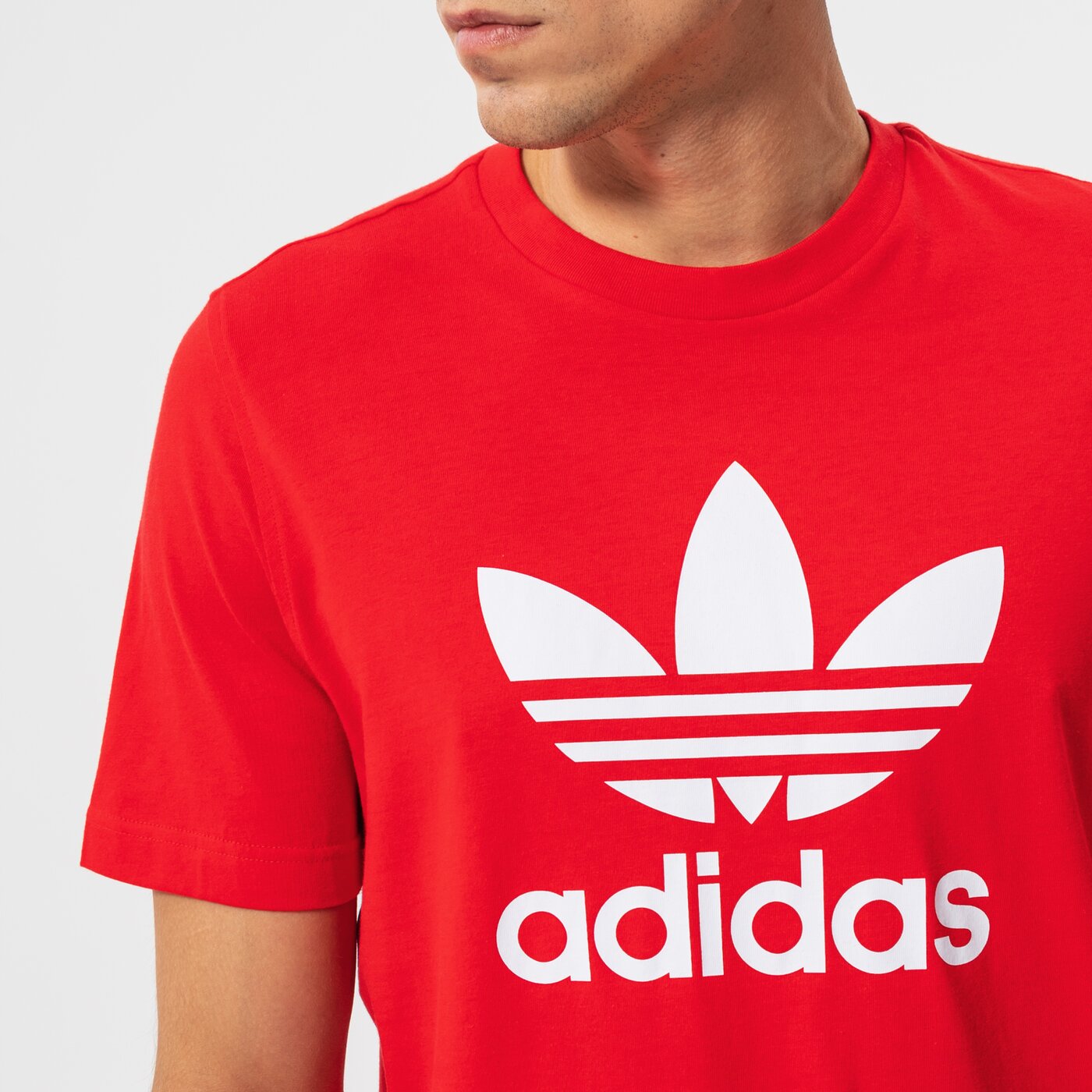 Мъжка тениска ADIDAS ТЕНИСКА TREFOIL ТЕНИСКА he9511 цвят червен