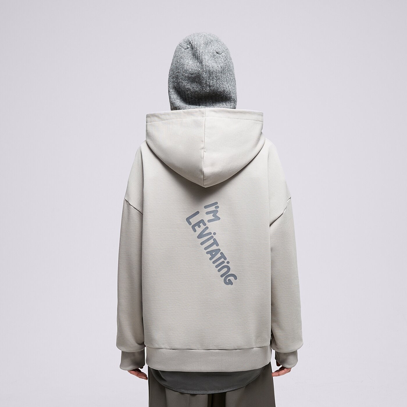 Мъжки суичър S.NOW JOB SIZEER HOODIE "I'M LEVITATING" GRAY si323blu55001 цвят сив