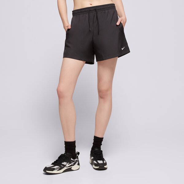 Дамски къси панталони NIKE ШОРТИ W NSW MR ESSNTL WVN SHORT fv7557-010 цвят черен