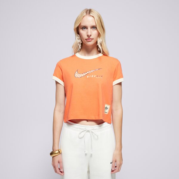 Дамска тениска NIKE ТЕНИСКА W NSW CLUB SS TEE MOTO RGR hq1707-842 цвят червен