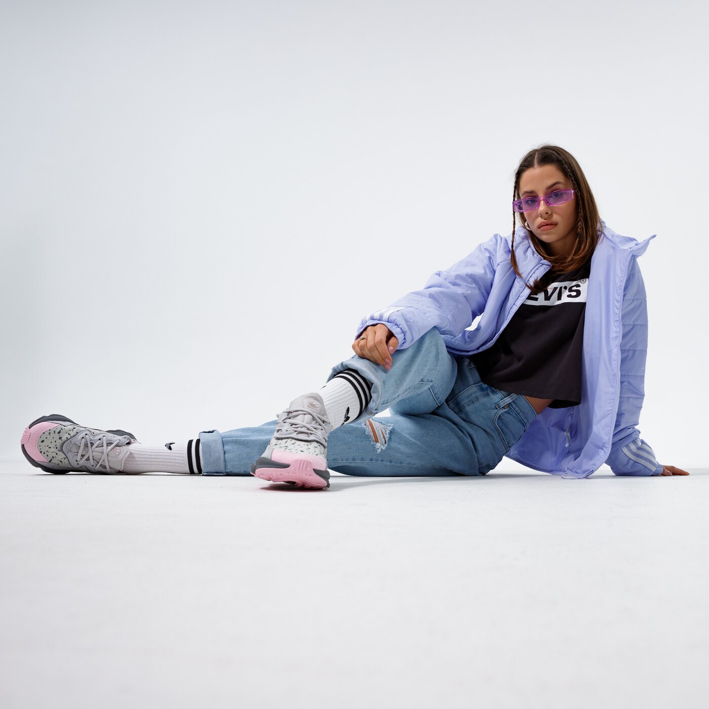 Дамско зимно яке ADIDAS ЯКЕ W ITAVIC L HO J gt1693 цвят син