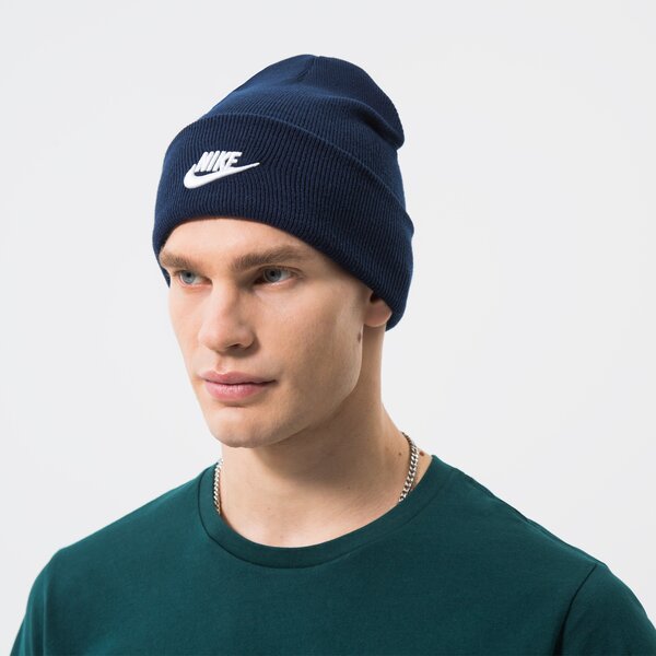 Дамска зимна шапка NIKE ШАПКА U NSW BEANIE UTILITY FUTURA dj6224-410 цвят тъмносин