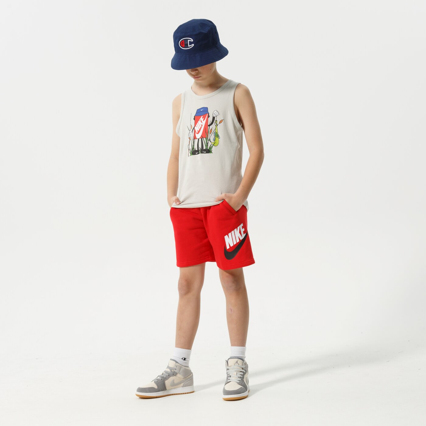  NIKE ШОРТИ NIKE SPORTSWEAR CLUB FLEECE BOY ck0509-657 цвят червен