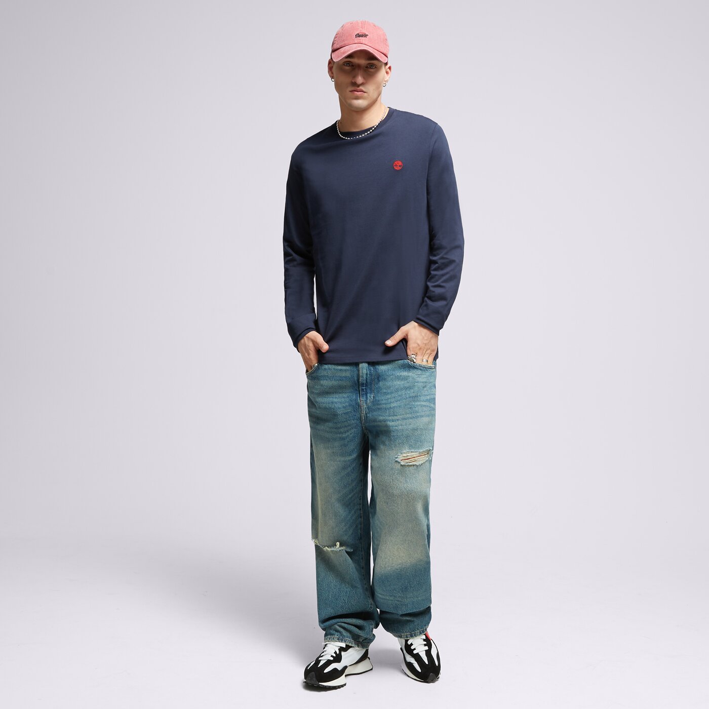 Мъжка тениска TIMBERLAND ТЕНИСКА LS DUNSTAN RIVER JERSEY CREW TEE SLIM tb0a2bq34331 цвят тъмносин