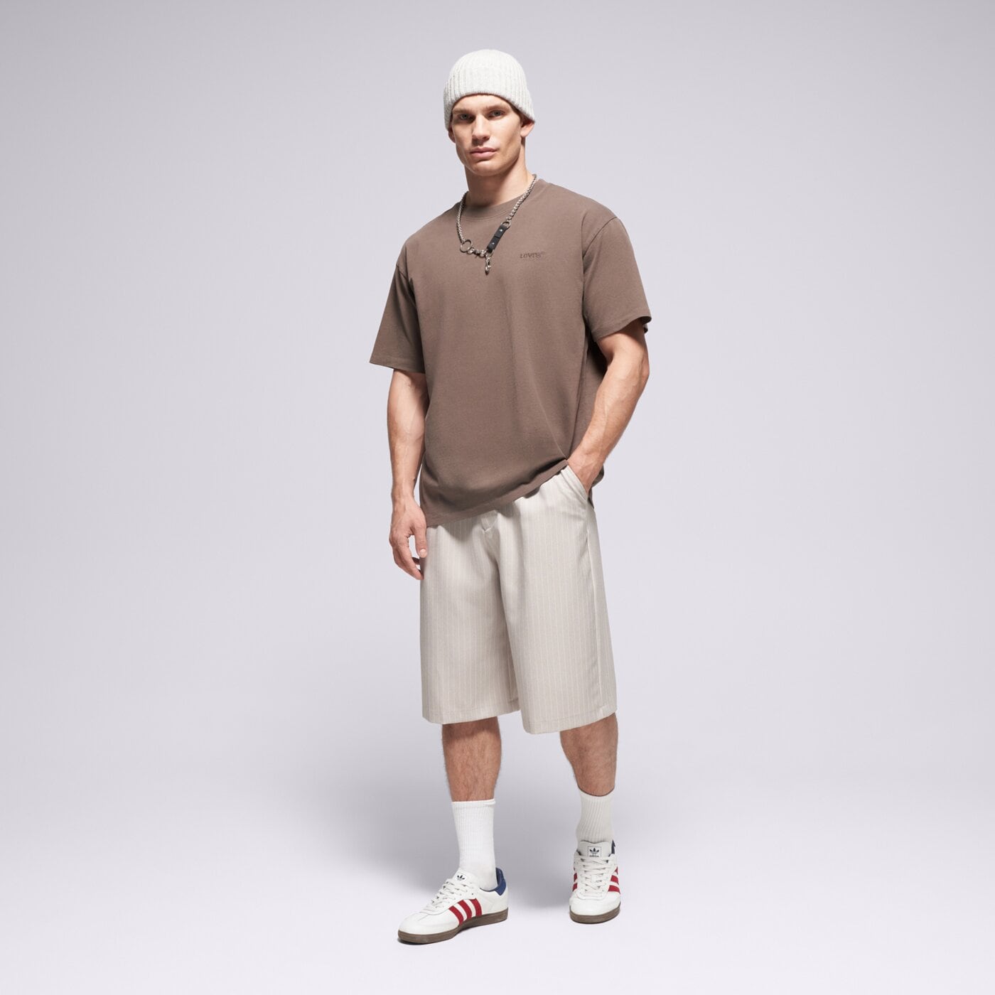 Мъжка тениска LEVI'S ТЕНИСКА RED TAB VINTAGE TEE BROWNS a0637-0175 цвят кафяв