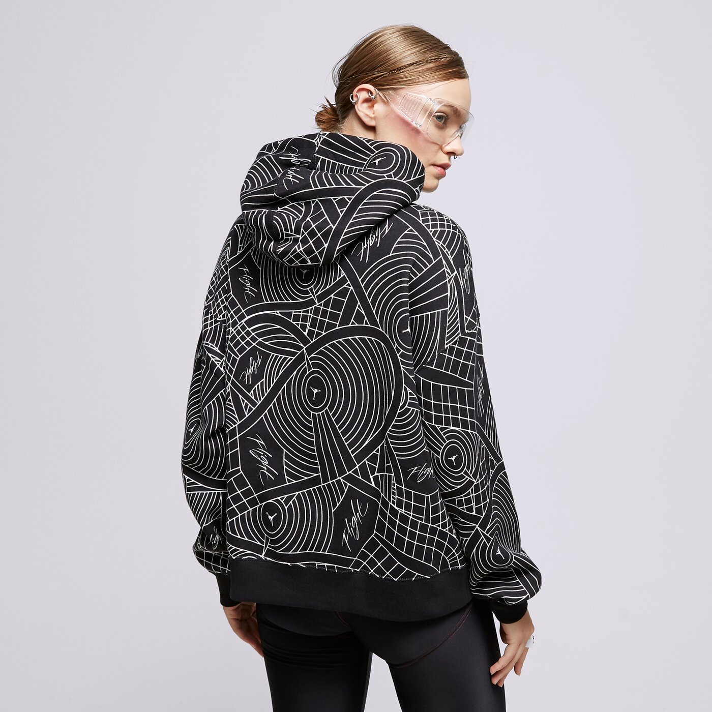 Дамски суичър JORDAN СУИТЧЪР С КАЧУЛКА W J BRKLN FLC PO dv1417-010 цвят черен