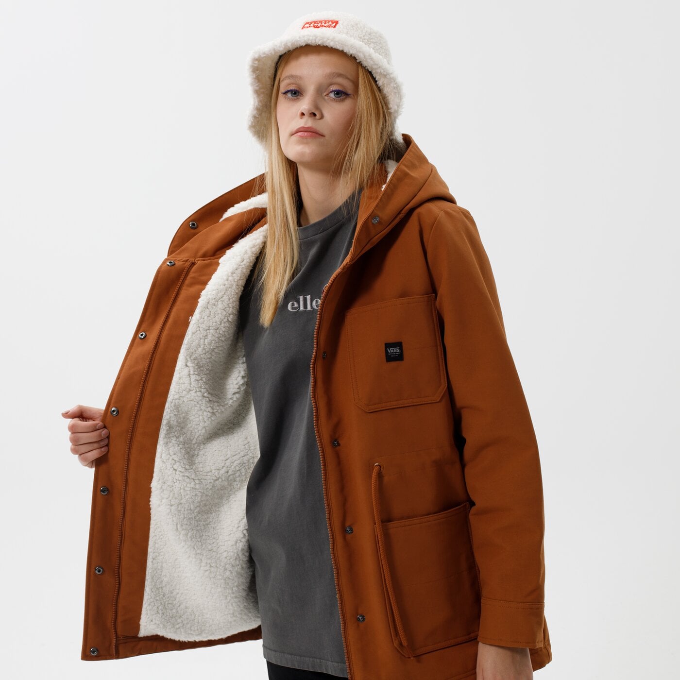 Дамско зимно яке VANS ЯКЕ WM TAYLOR HOOD JACKET MTE vn0a5lj7tst1 цвят кафяв