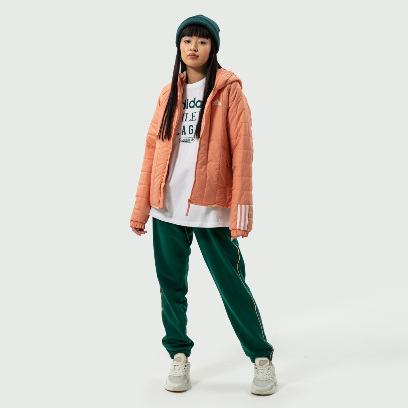 Дамско зимно яке ADIDAS ЯКЕ W ITAVIC L HO J gt1687 цвят розов