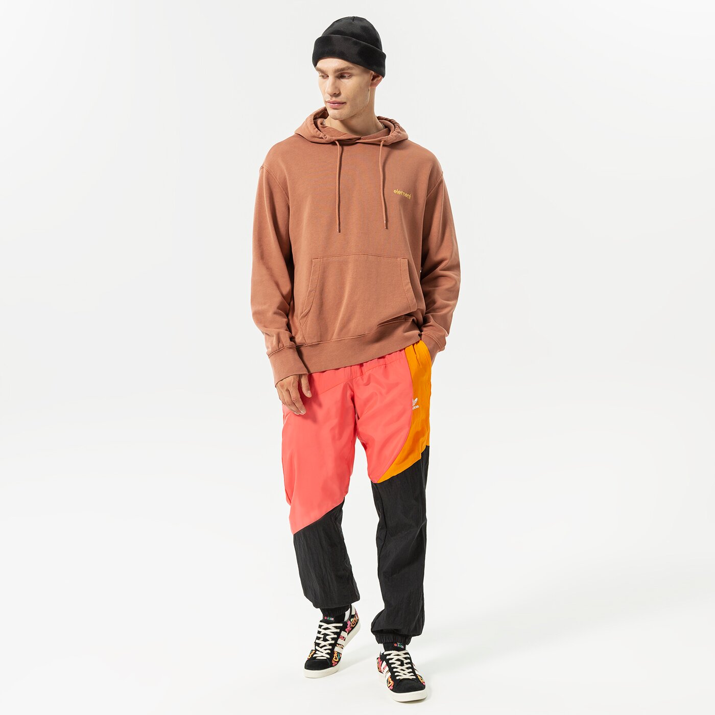 Мъжки суичър ELEMENT СУИТЧЪР С КАЧУЛКА CORNELL 3.0 PO c1hob1-3699 цвят коралов