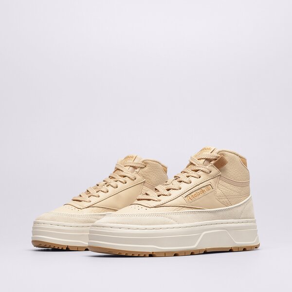 Дамски маратонки REEBOK CLUB C GEO MID gz2159 цвят бежов