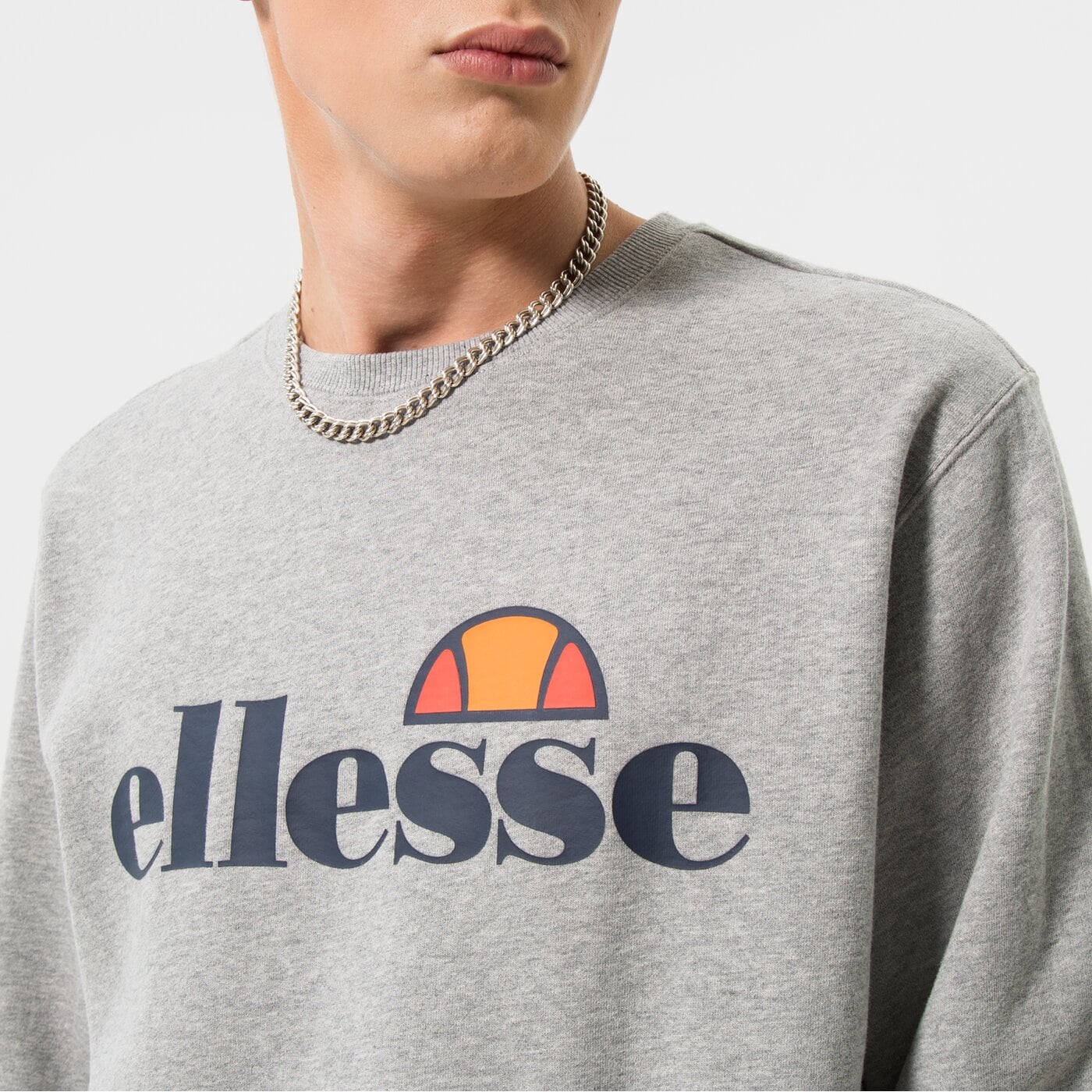 Мъжки суичър ELLESSE СУИТЧЪР SL SUCCISO GREY shc07930112 цвят сив