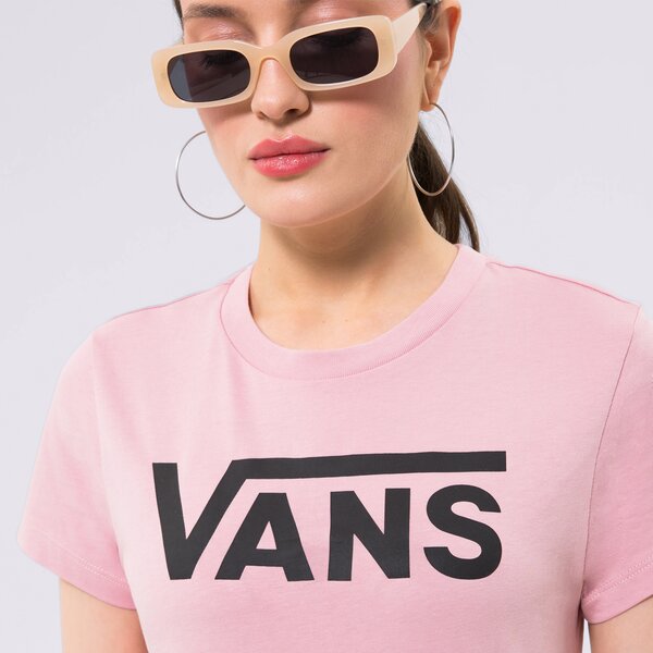 Дамска тениска VANS ТЕНИСКА WM FLYING V CREW TEE FLYING V ZEPHYR vn0a3up42pt1 цвят розов