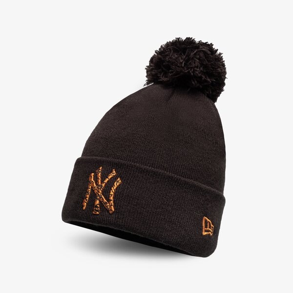 Мъжка зимна шапка NEW ERA ШАПКА INFILL BOBBLE BEANIE NYY BLK NEW YORK YANKEES 60284996 цвят черен