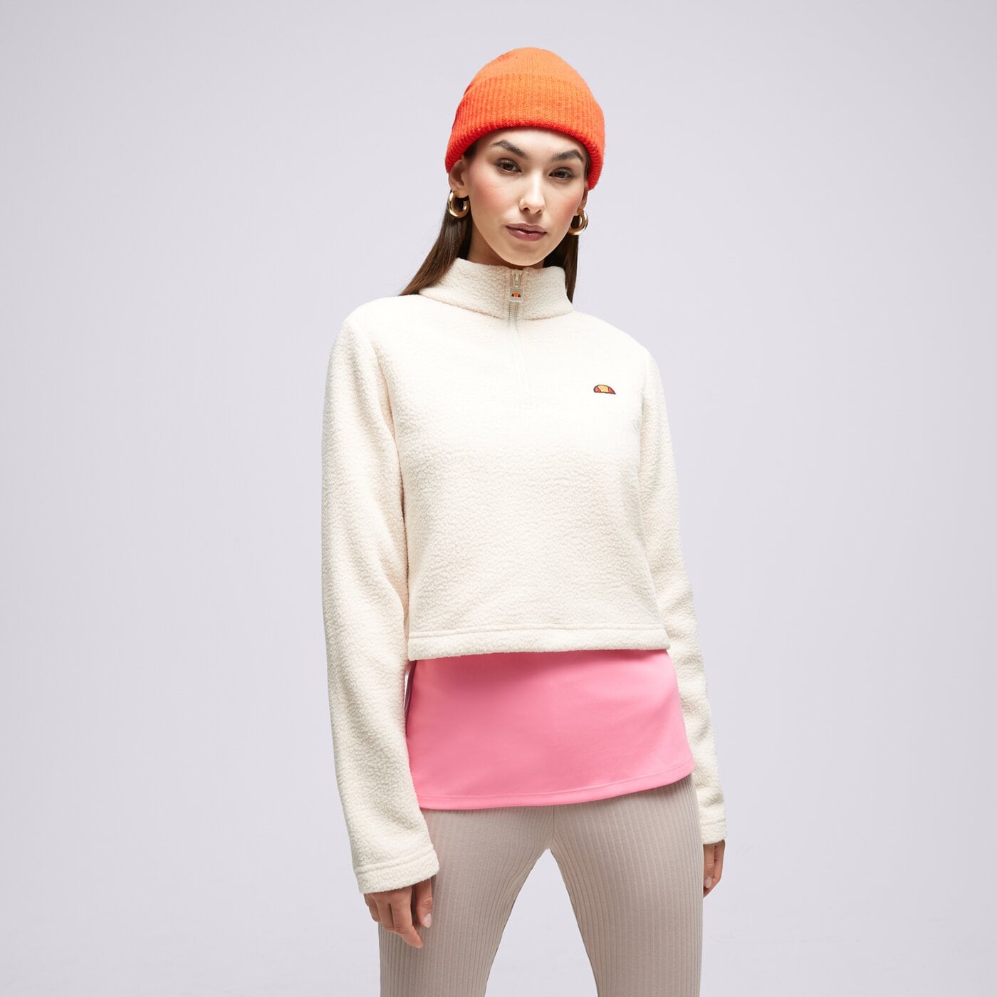 Дамски суичър ELLESSE СУИТЧЪР С ЦИП SENATORE OFF WHT 1/2 ZIP TRA  sgt19159904 цвят бежов