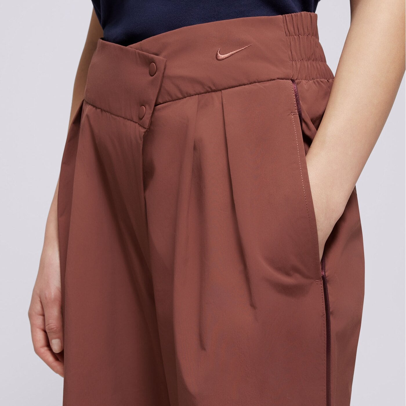 Дамски панталони NIKE ПАНТАЛОНИ W NSW CLLCTN ASYM TROUSER OTG fv7541-218 цвят кафяв