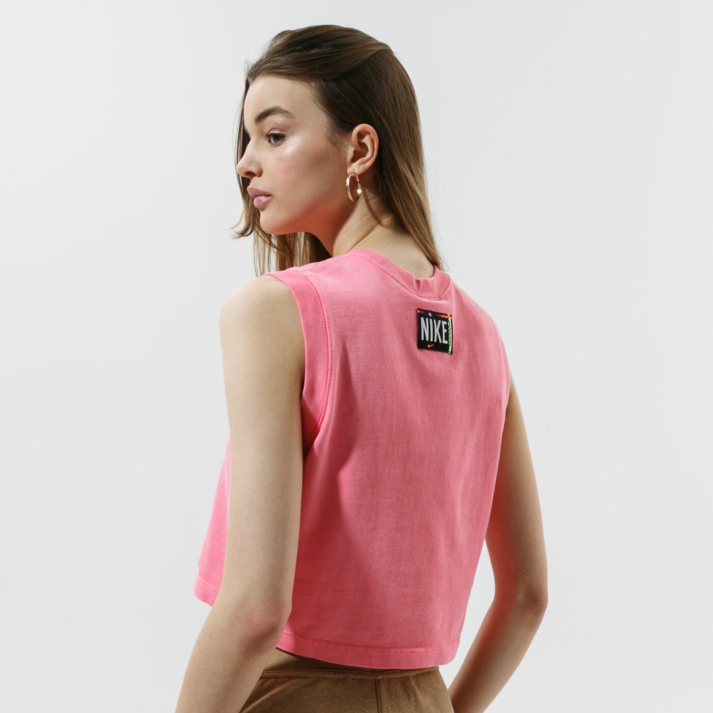 Дамска тениска NIKE ТЕНИСКА W NSW WASH TNK ТОП cz9852-675 цвят розов