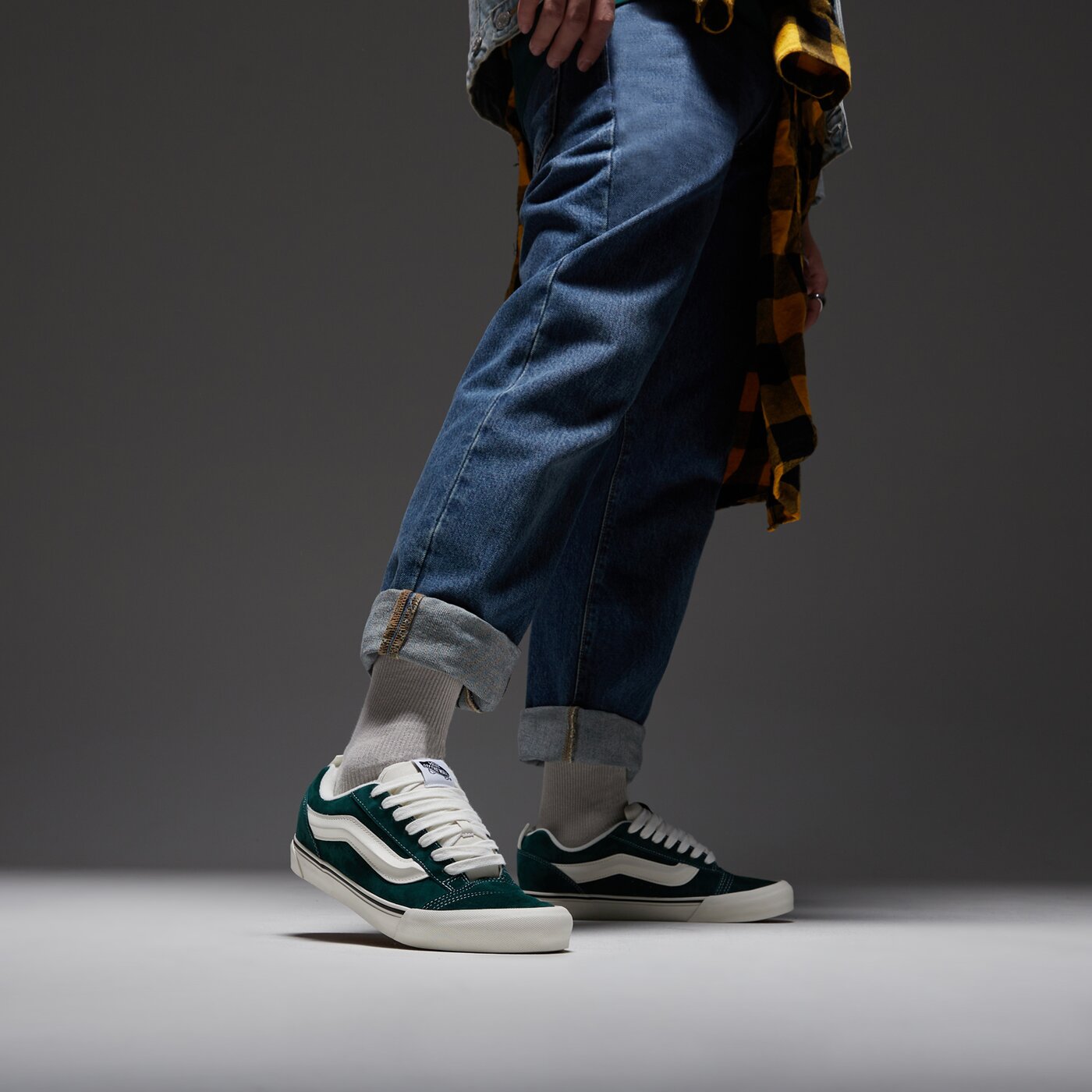 Мъжки маратонки VANS KNU SKOOL vn000cs0cx21 цвят зелен