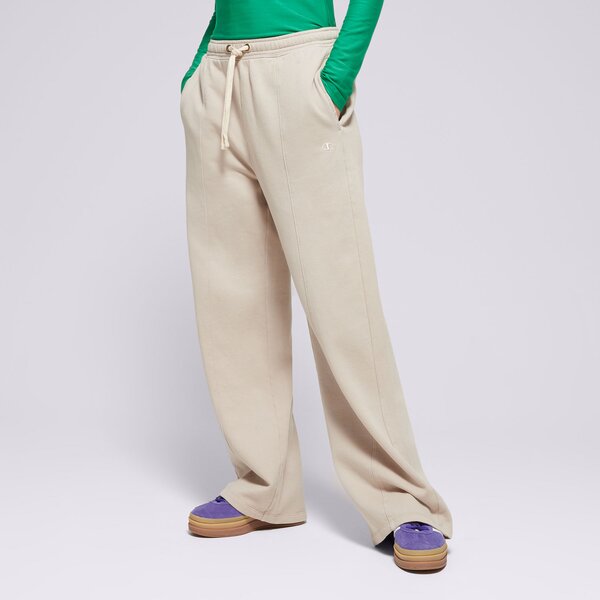 Дамски панталони CHAMPION ПАНТАЛОНИ WIDE LEG PANTS 117638ms016 цвят бежов