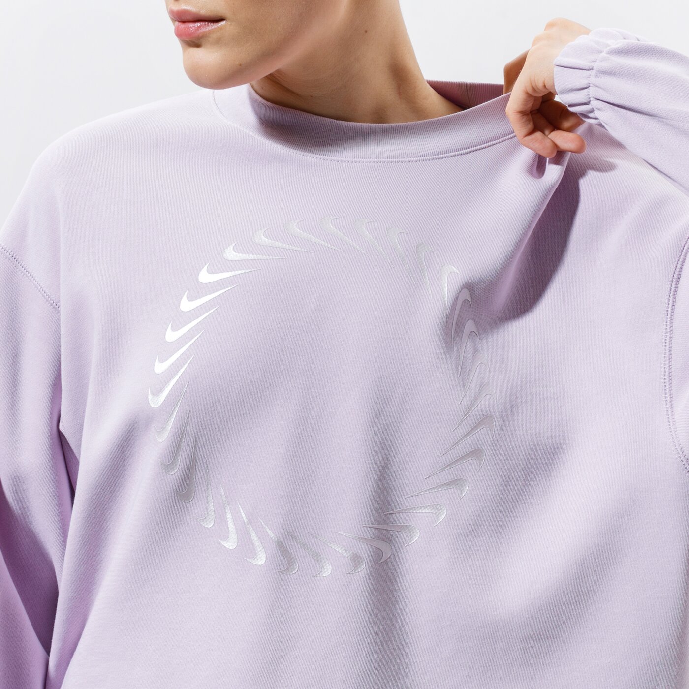 Дамски суичър NIKE СУИТЧЪР W NSW ICN CLASH CREW FT dc5497-576 цвят розов