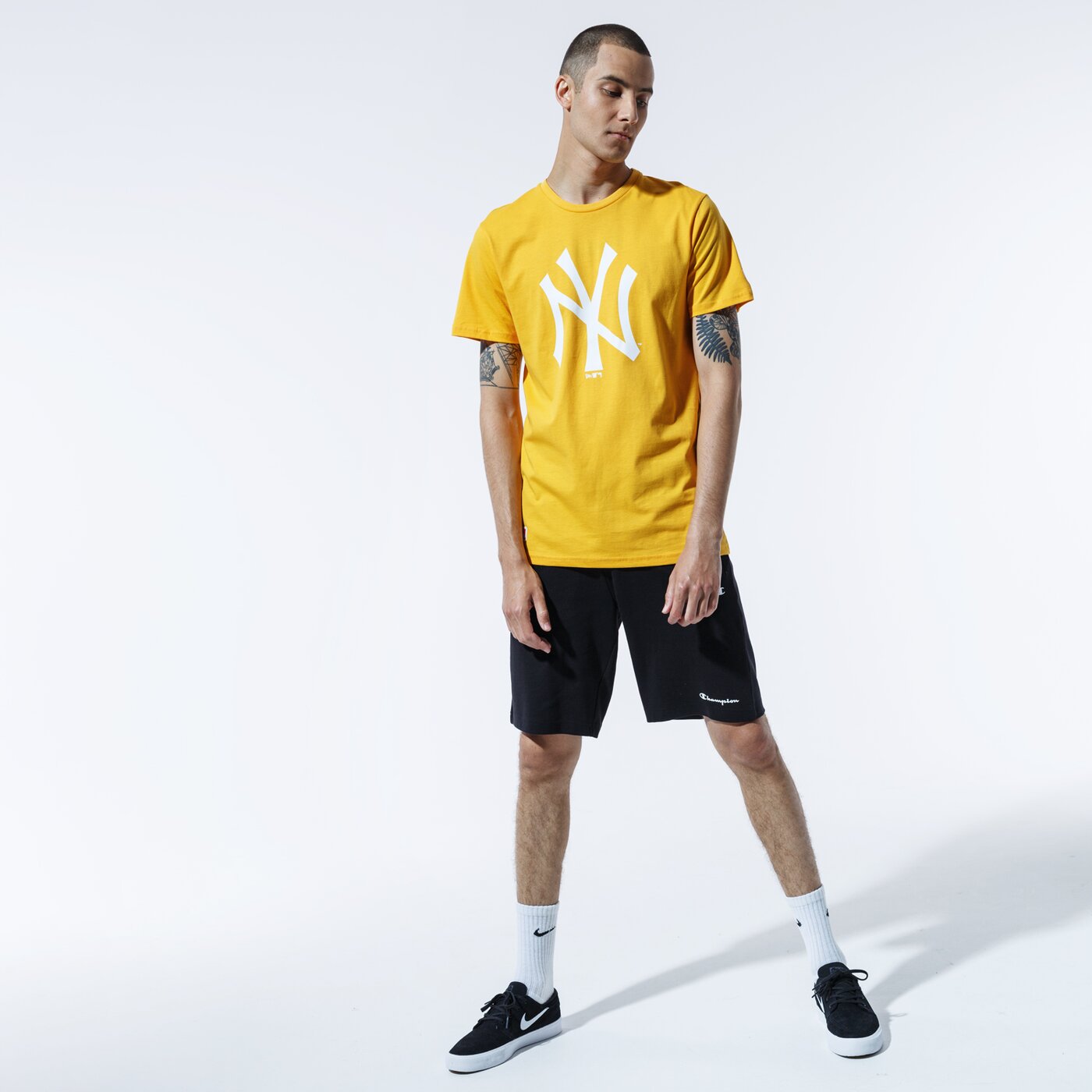 Мъжка тениска NEW ERA ТЕНИСКА MLB SEASONAL TEAM LOGO TEE NEYYAN AGD 12369830 цвят жълт