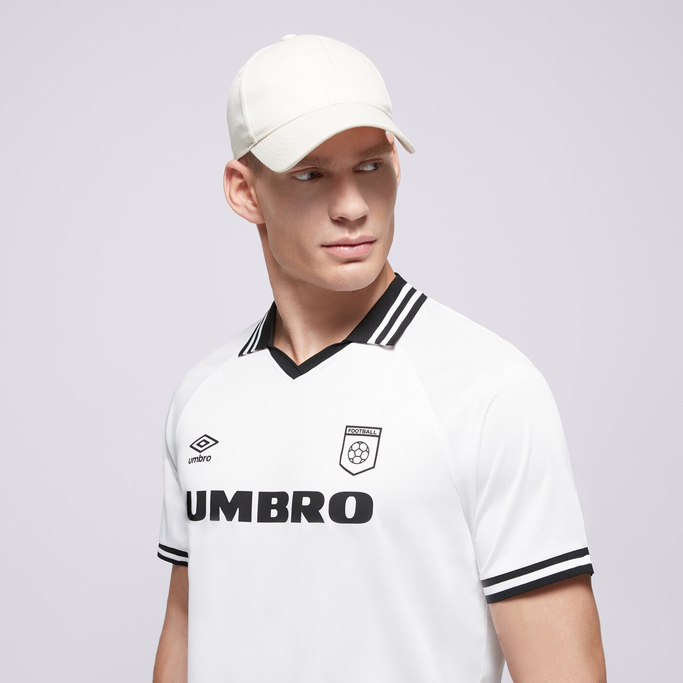 Мъжка тениска UMBRO ТЕНИСКА FOOTBALL JERSEY ul125tsm85002 цвят бял