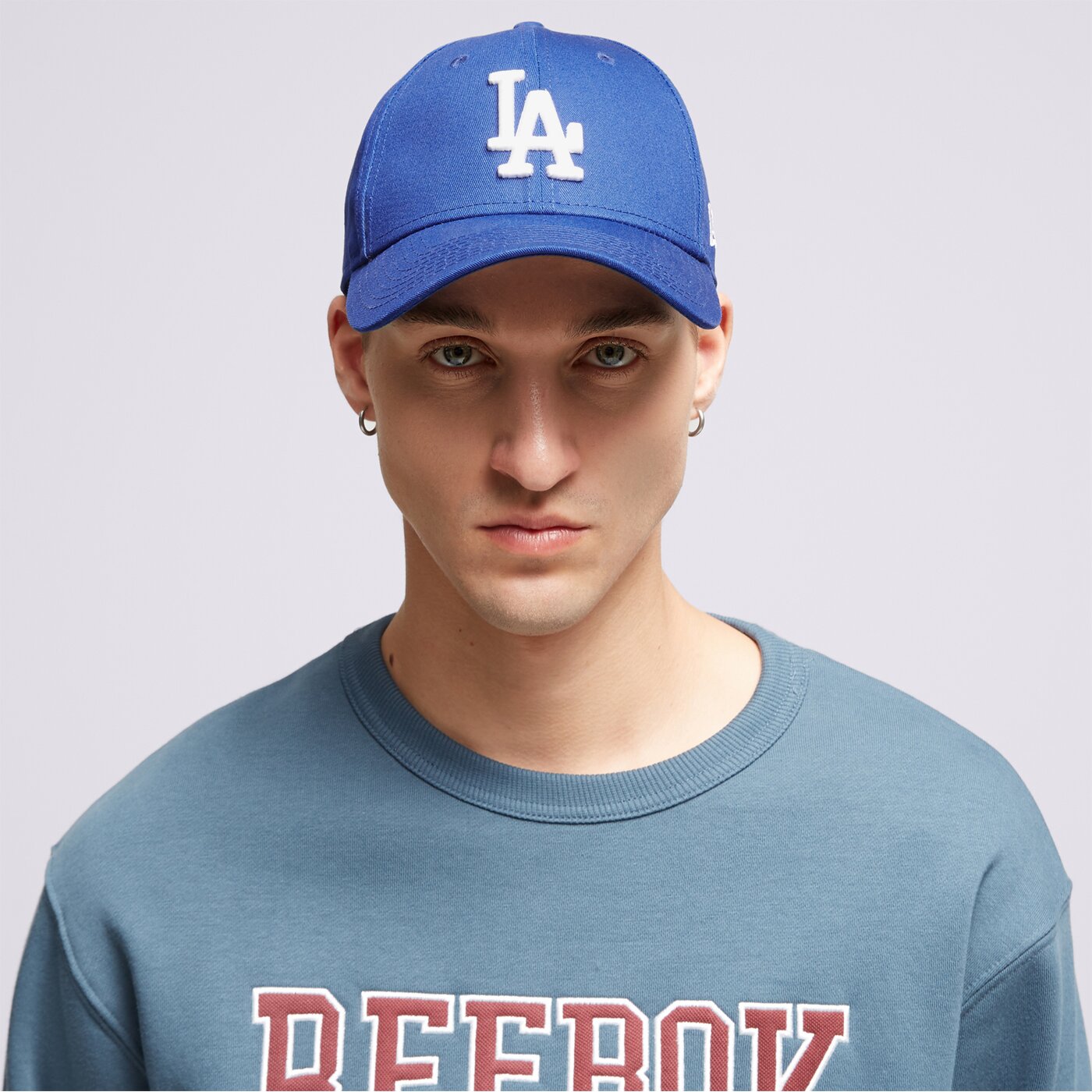 Мъжка шапка с козирка NEW ERA ШАПКА LEAGUE LA DODGERS ESSENTIAL LA DODGERS LRY/WHI 11405492 цвят тъмносин