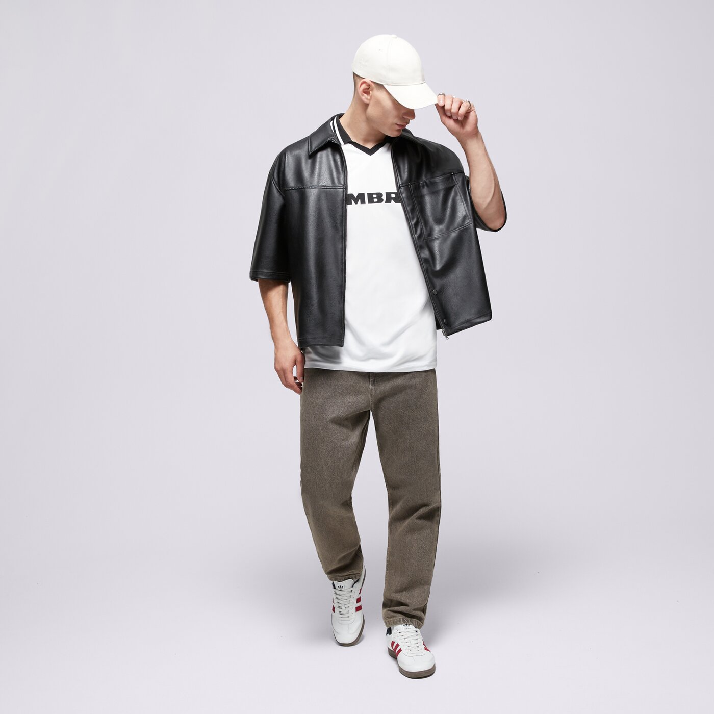 Мъжка тениска UMBRO ТЕНИСКА FOOTBALL JERSEY ul125tsm85002 цвят бял