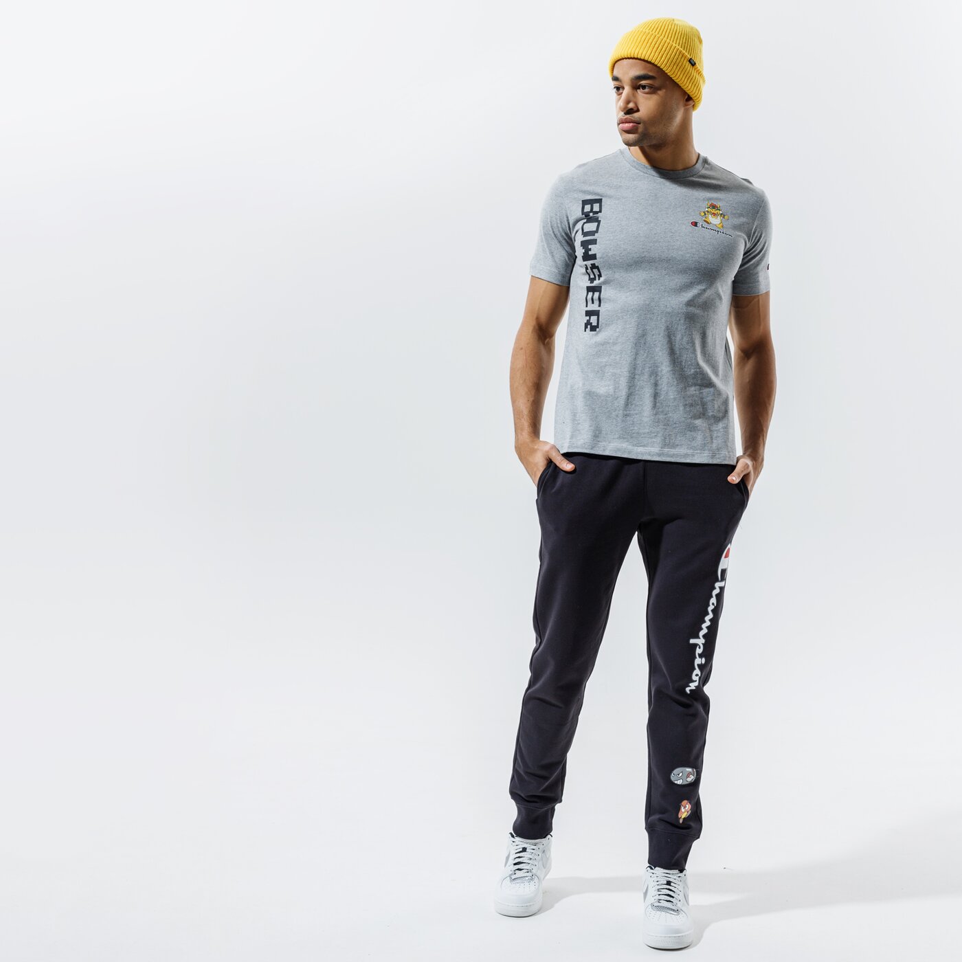 Мъжка тениска CHAMPION ТЕНИСКА CREWNECK ТЕНИСКА 216871em006 цвят сив