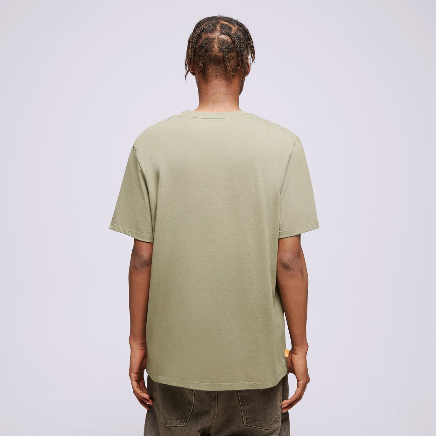 Мъжка тениска TIMBERLAND ТЕНИСКА SS FRONT STACK tb0a6cbtcn81 цвят каки