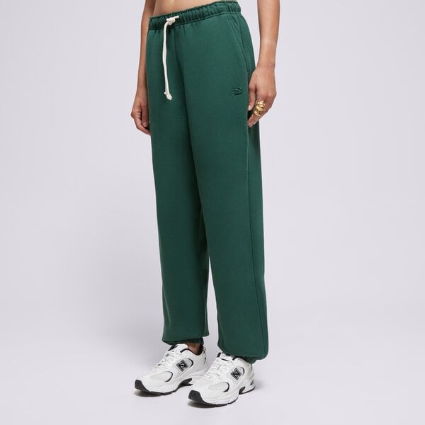 Дамски панталони NEW BALANCE ПАНТАЛОНИ ATHLETICS   FRENCH TERRY JOGGER wp41513nwg цвят зелен